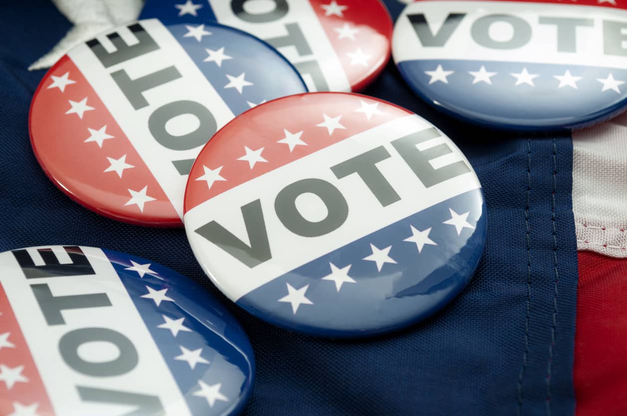 Vote buttons election affecting home sellers and buyers Vote buttons election affecting home sellers and buyers