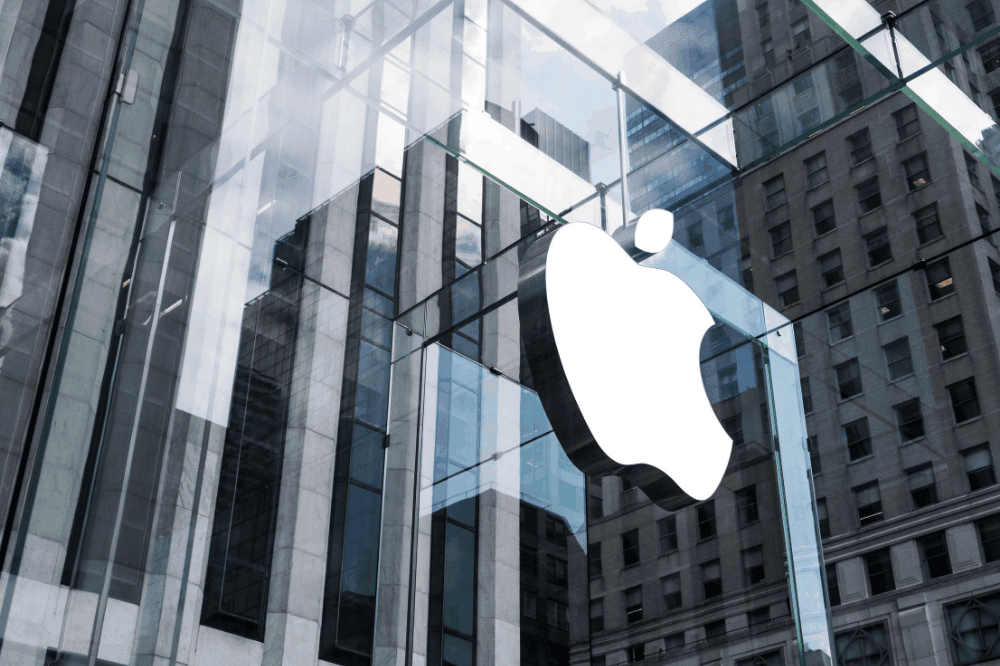 Apple Logo On Building Apple Logo On Building
