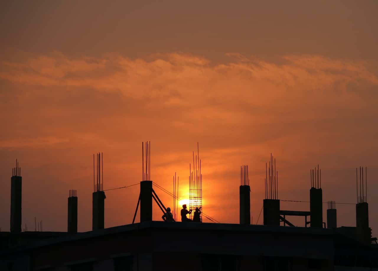 Construction at Sunrise Construction at Sunrise