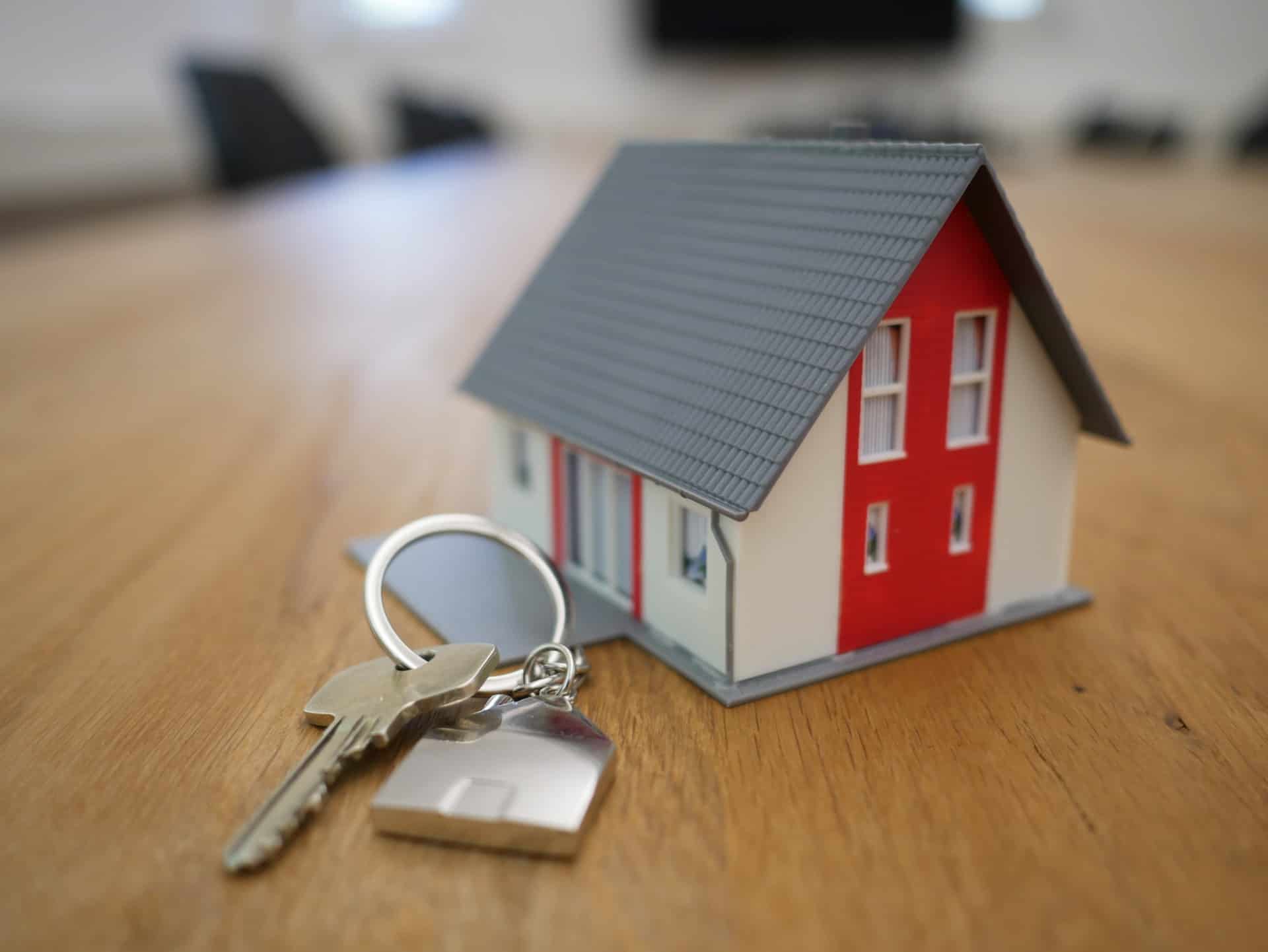 Home Keychain with Key