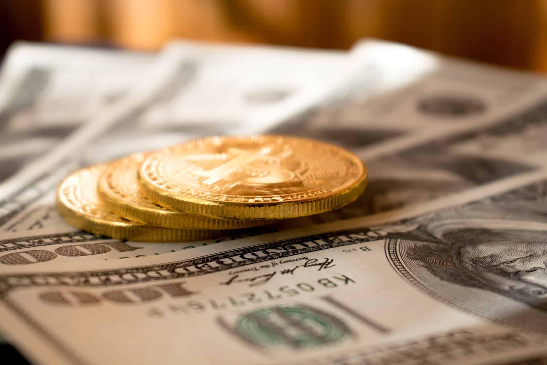 Dollars Money Bitcoin Dollars Money Bitcoin