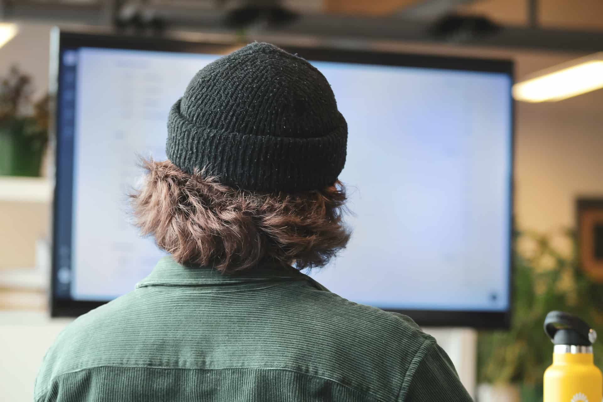 Person Looking at Screen Person Looking at Screen