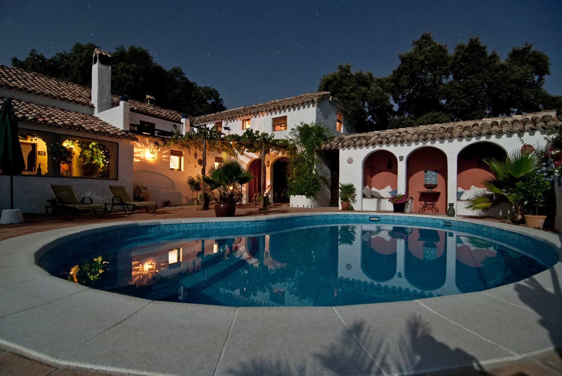 Mansion Night Pool Mansion Night Pool