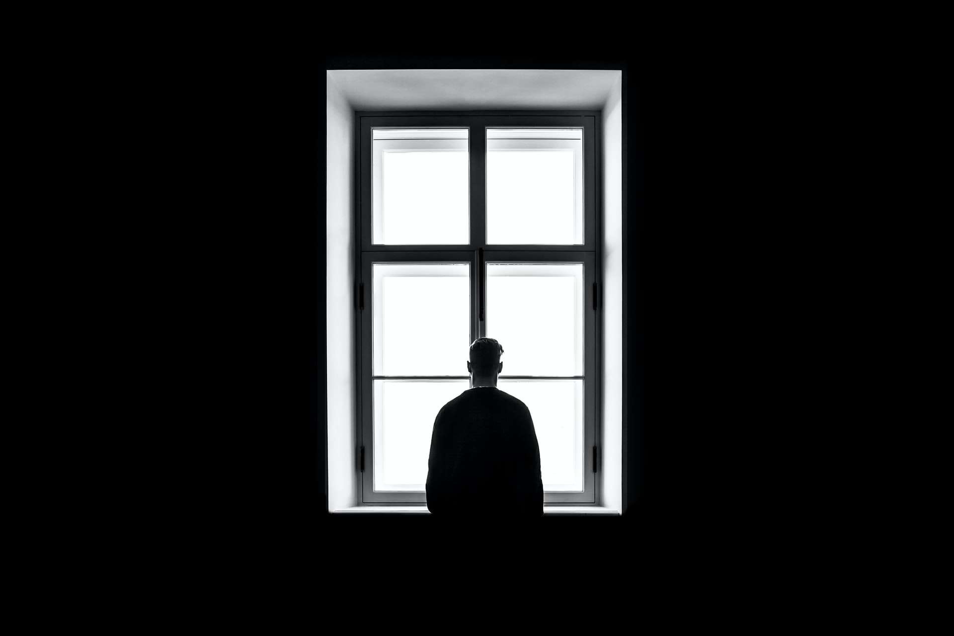 Person Staring out a Window Person Staring out a Window