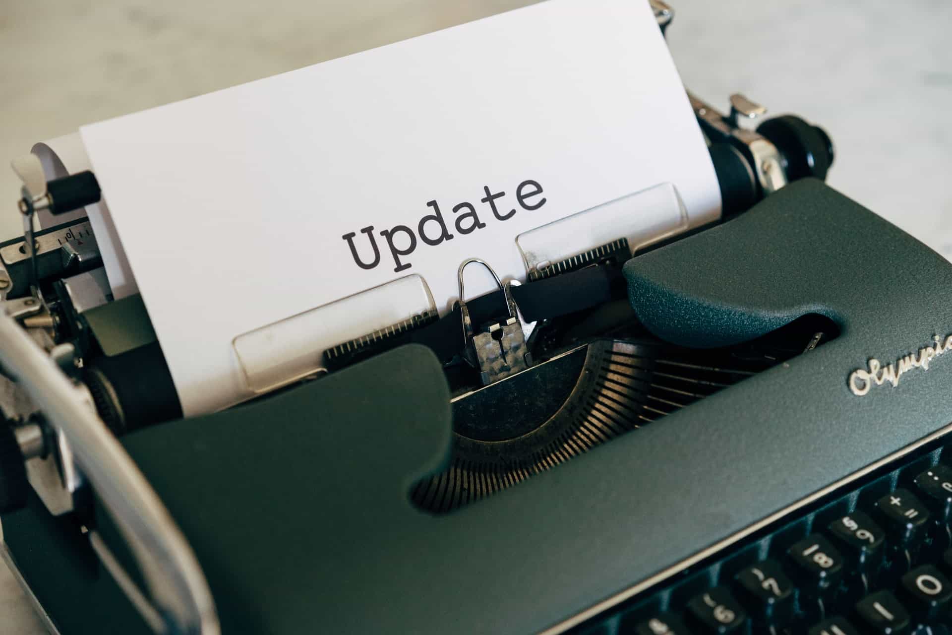 Update Typewriter Update Typewriter