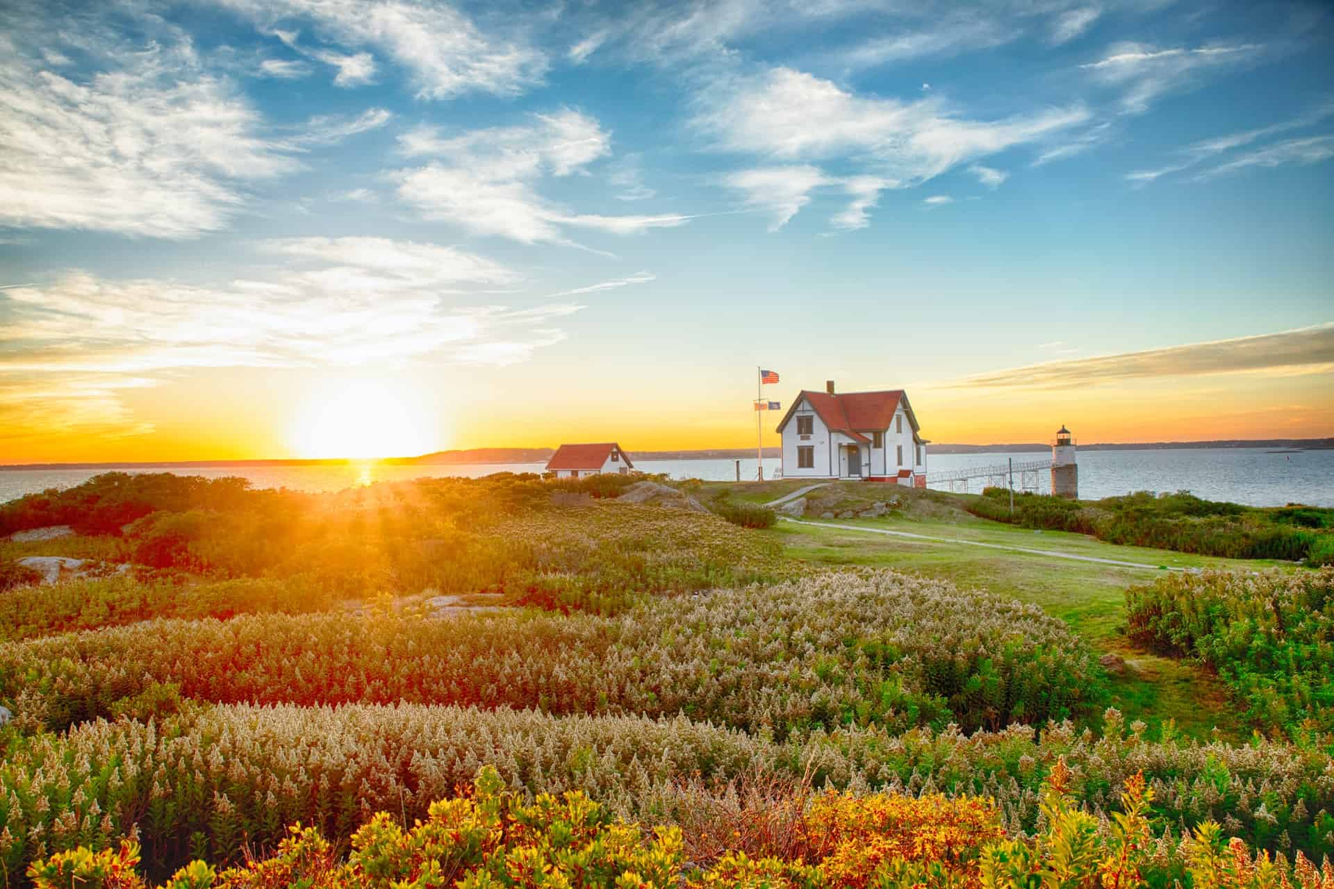 Maine Coast Sunrise Flag Maine Coast Sunrise Flag