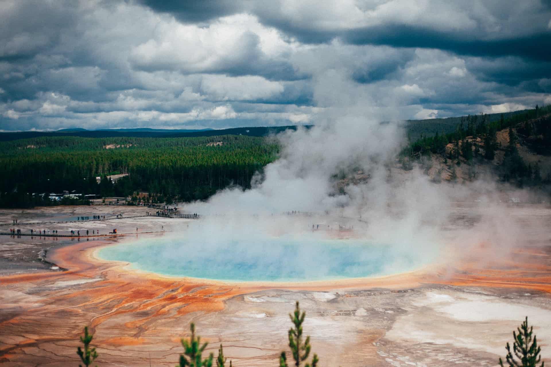 Geyser Steam Yellowstone Geyser Steam Yellowstone
