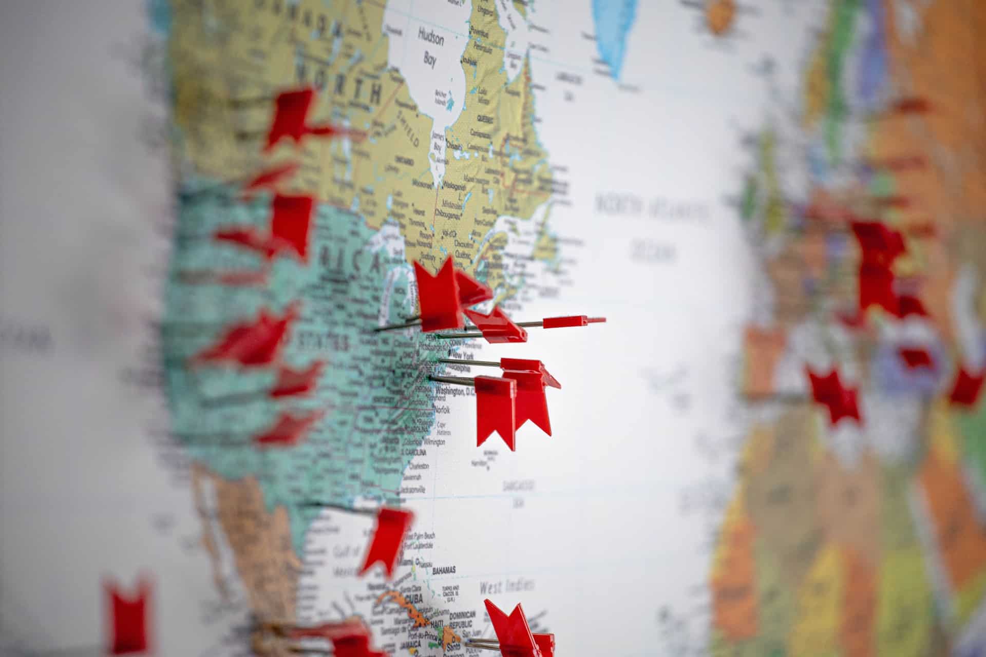 Map Red Flag Map Red Flag