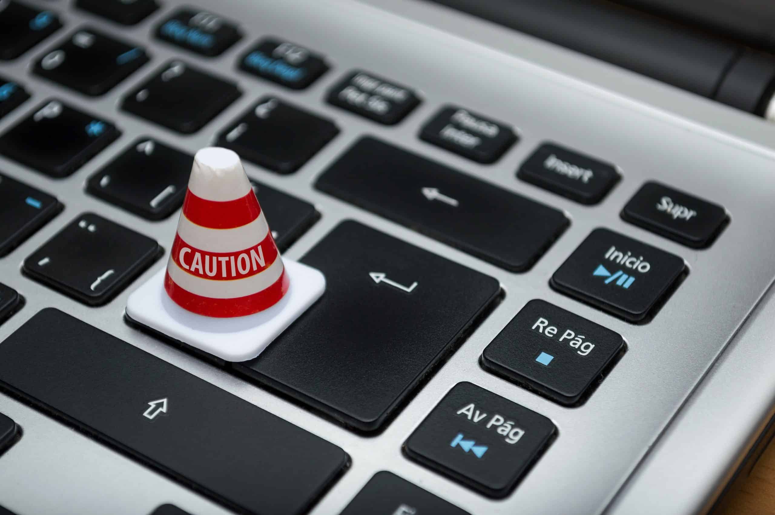 caution cone keyboard caution cone keyboard