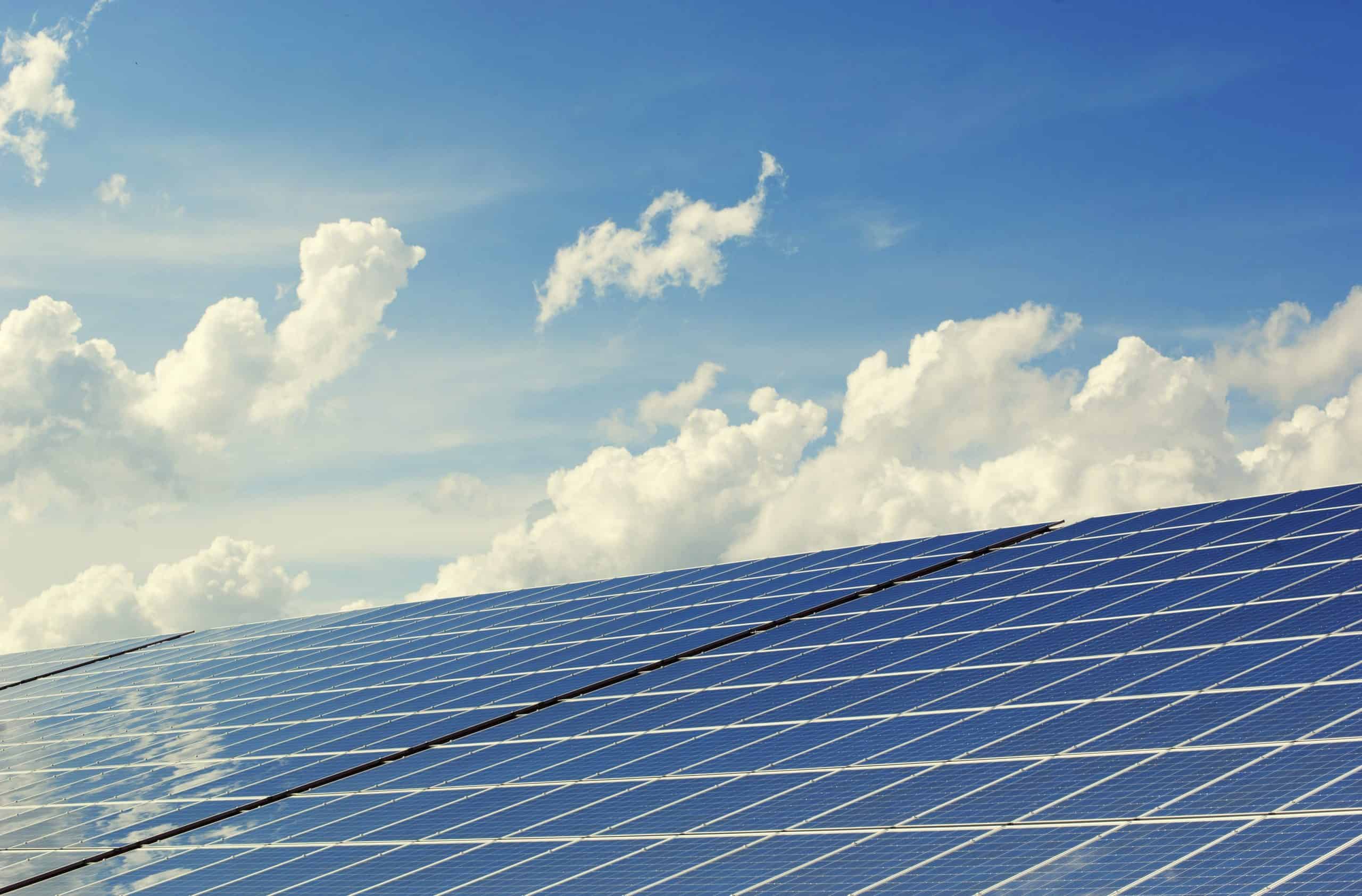 solar panels clouds sky solar panels clouds sky