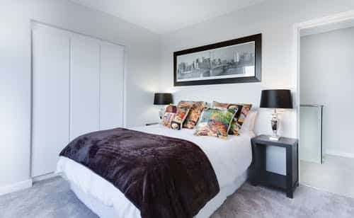 Bedroom purple home