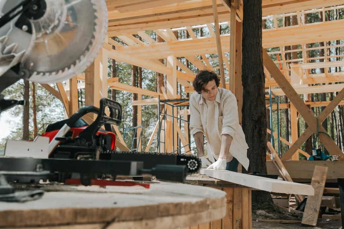 Construction working home Frame