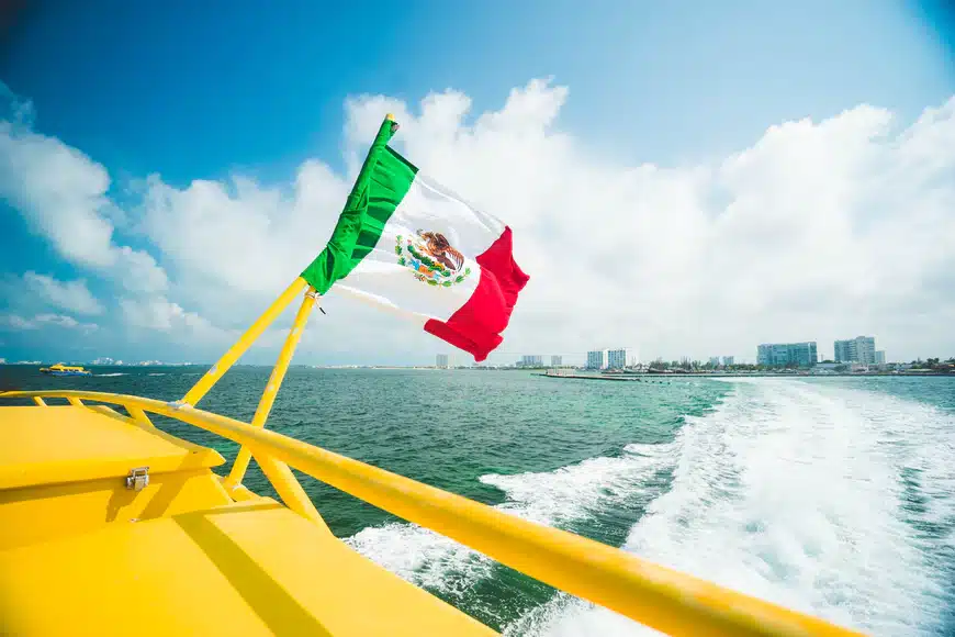 Mexico Flag Water speed