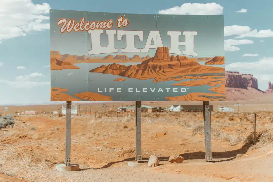 Utah desert sign