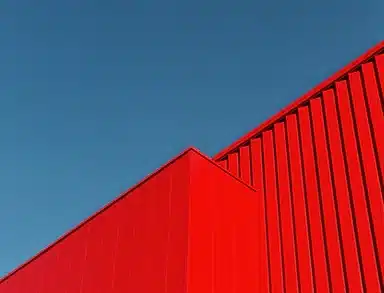 red lines building