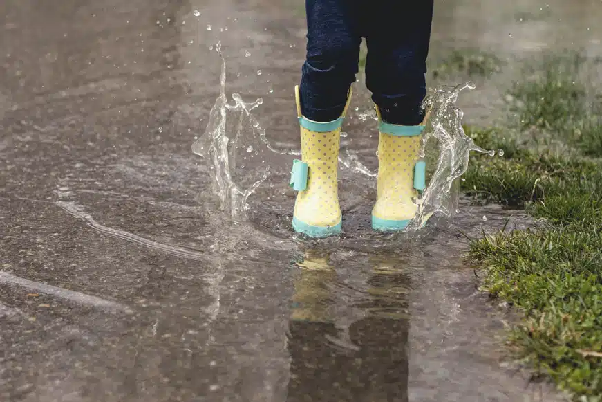 April Rain Boots Water