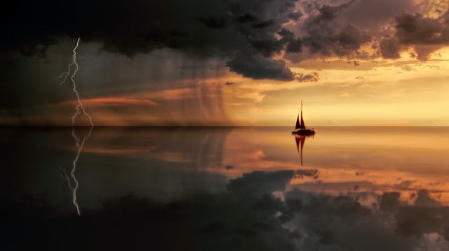 Perfect Storm Boat Sunset Lighting Perfect Storm Boat Sunset Lighting