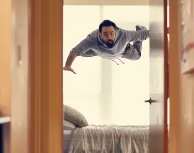 falling man bedroom surprise falling man bedroom surprise