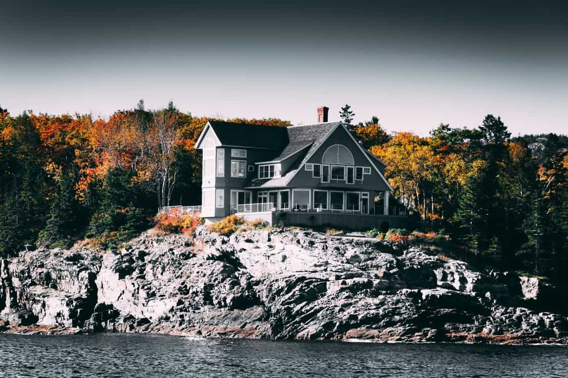 house rock water gray