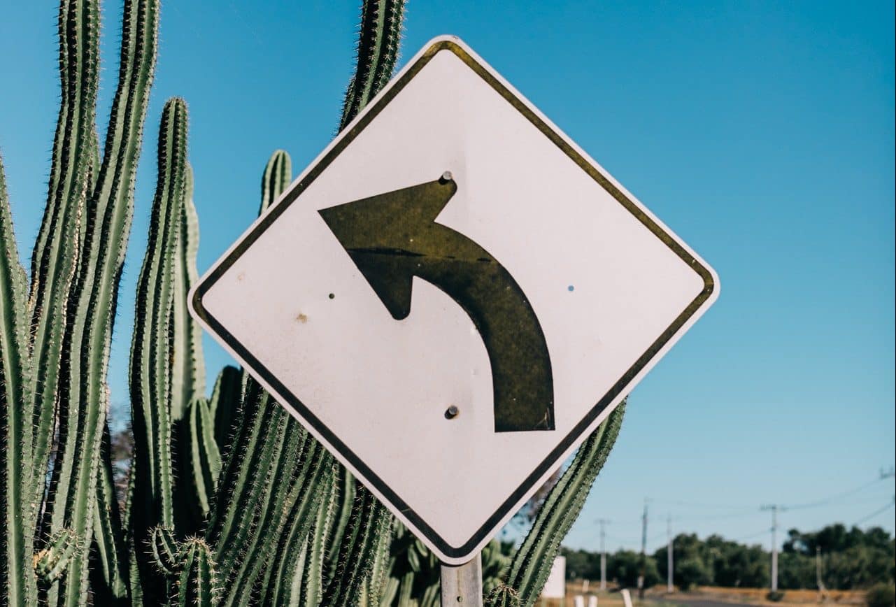 left turn sign