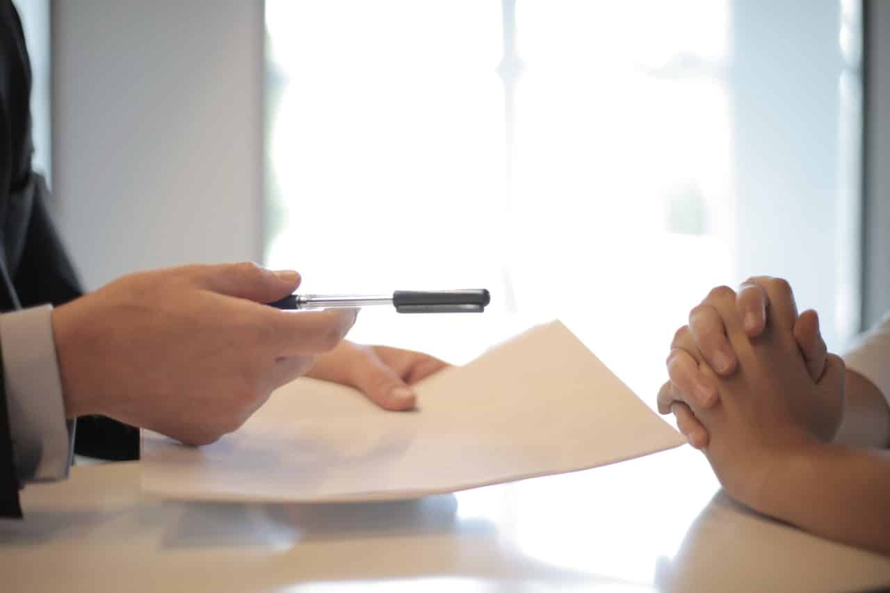 sign contract