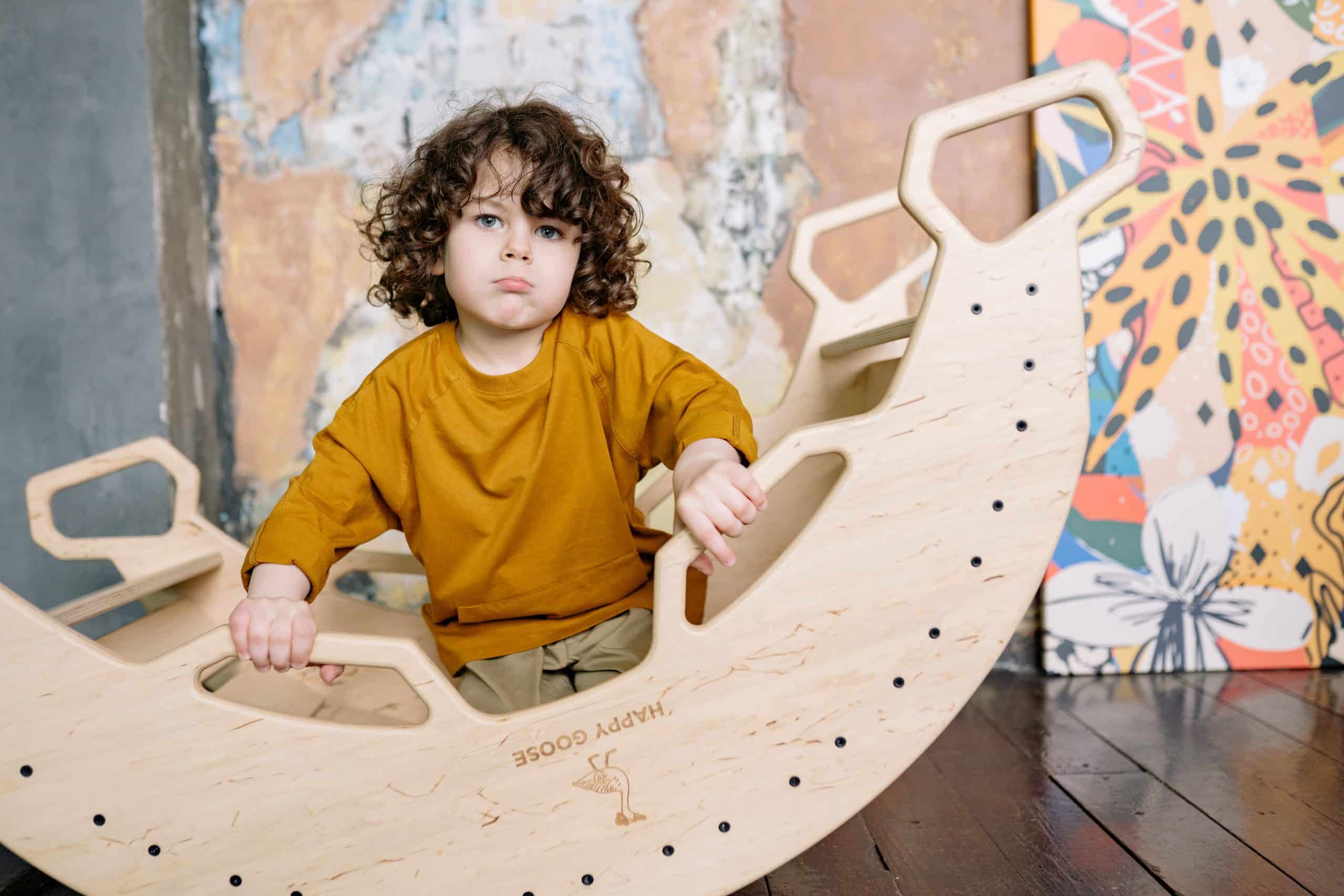 Seesaw kid grumpy