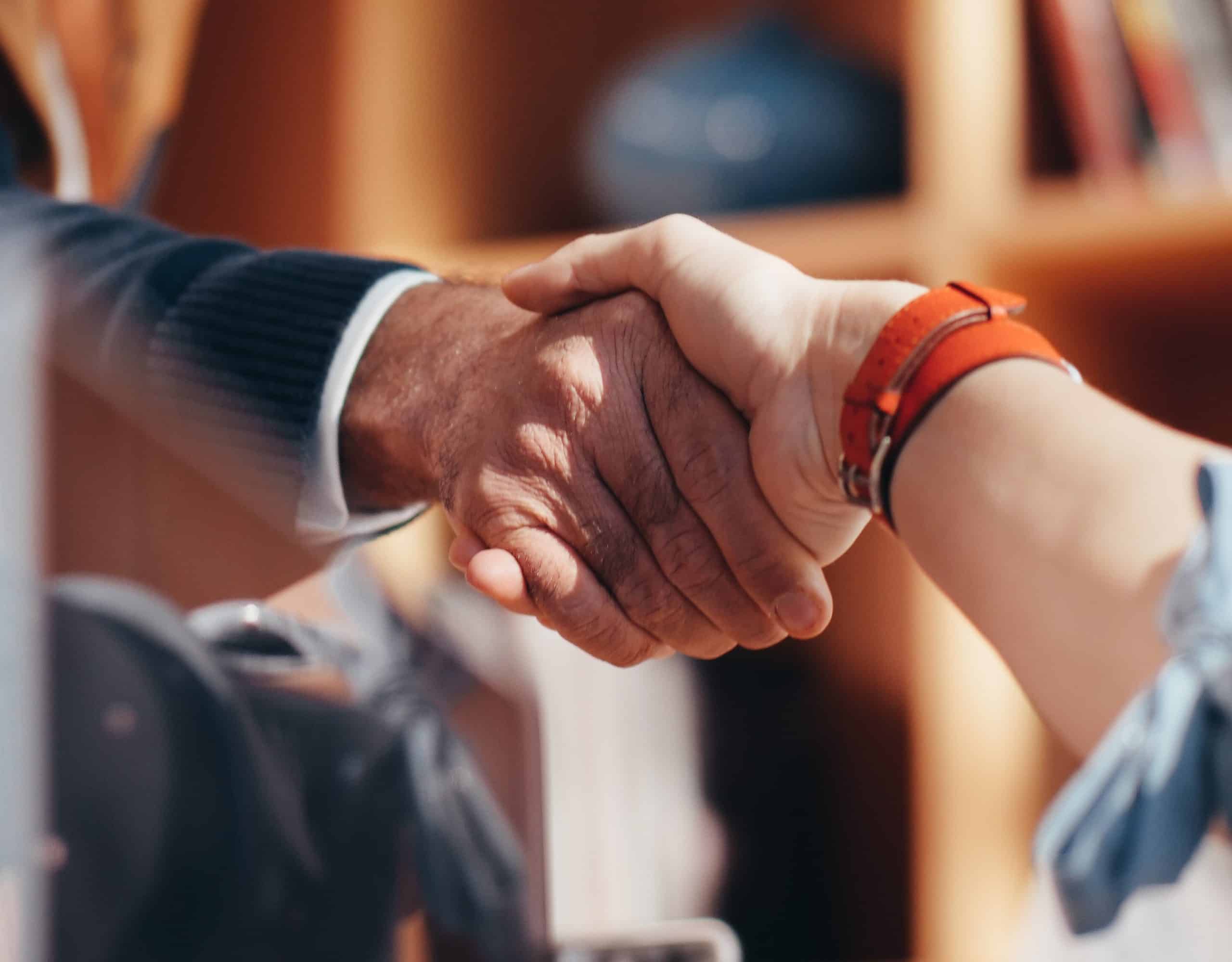 handshake hired