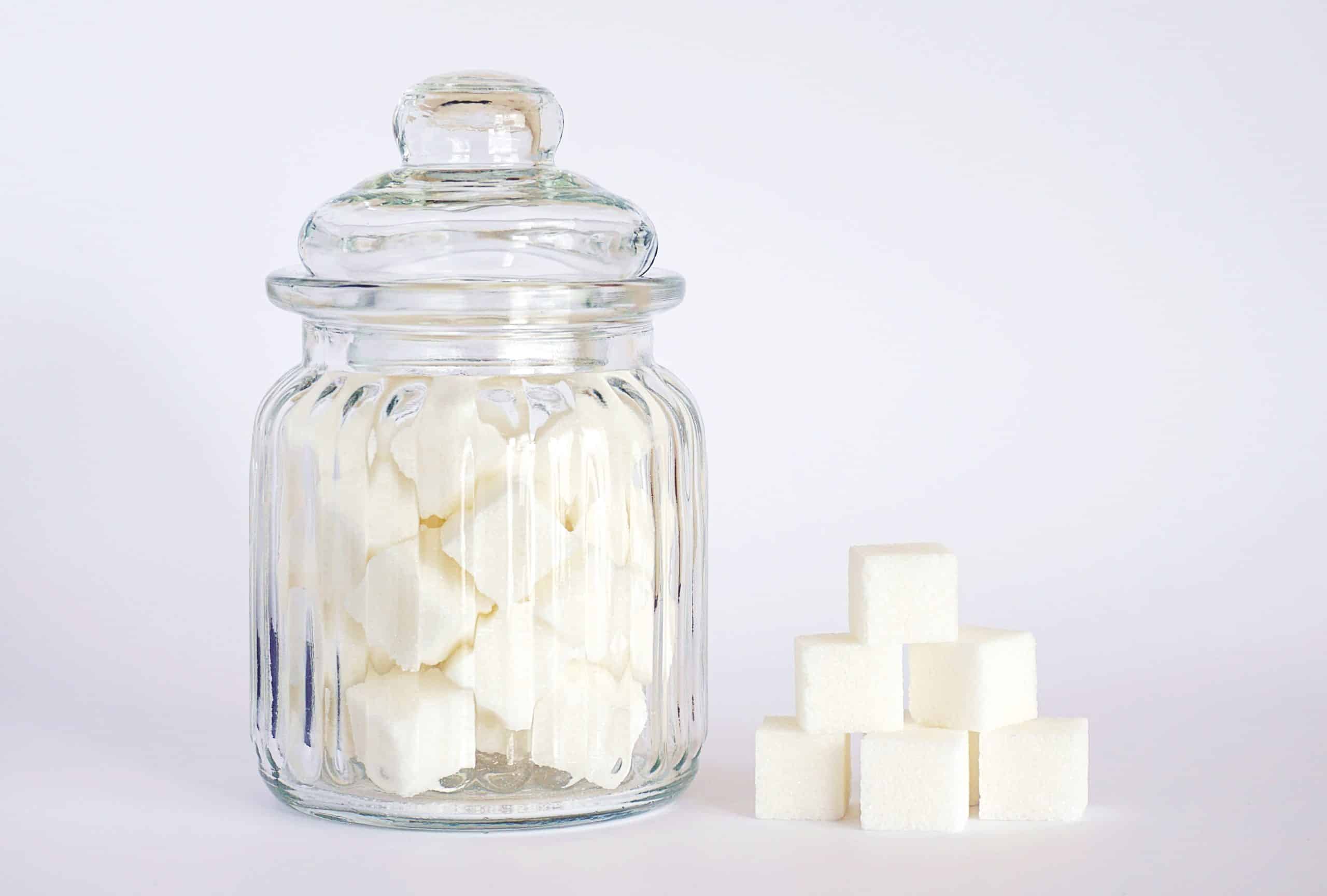 sugar cube jar clear