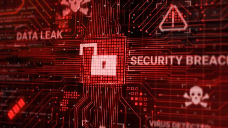 Hacker attack computer hardware microchip