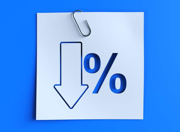 Percent Down Arrow