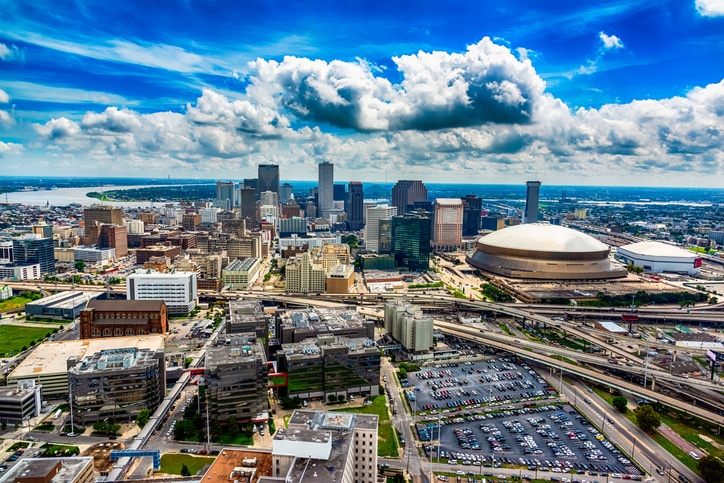 Aerial New Orleans Scenic