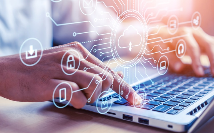 Cloud computing technology and online data storage for global data sharing.