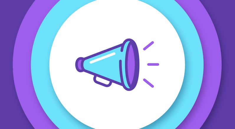 Announcement Megaphone Speaker Call Line Design Background