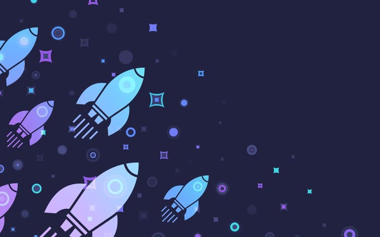 Rocket Space Background Abstract