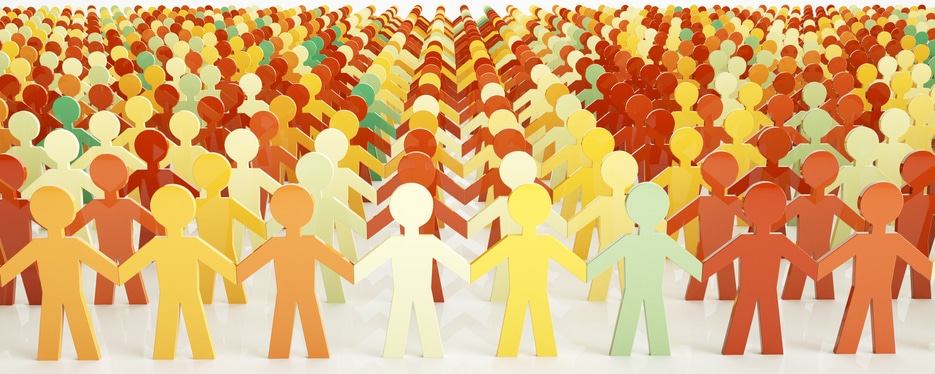 digital people – Network concept – 3D rendering