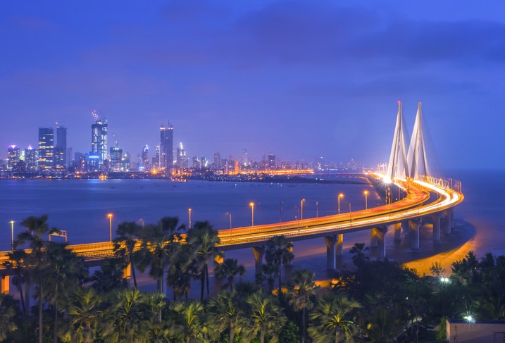 The Bandra–Worli Sea Link, Mumbai India