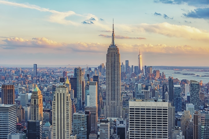 The skyline of New York City, United States New York City Manhattan Home Prices Drop Home Purchase