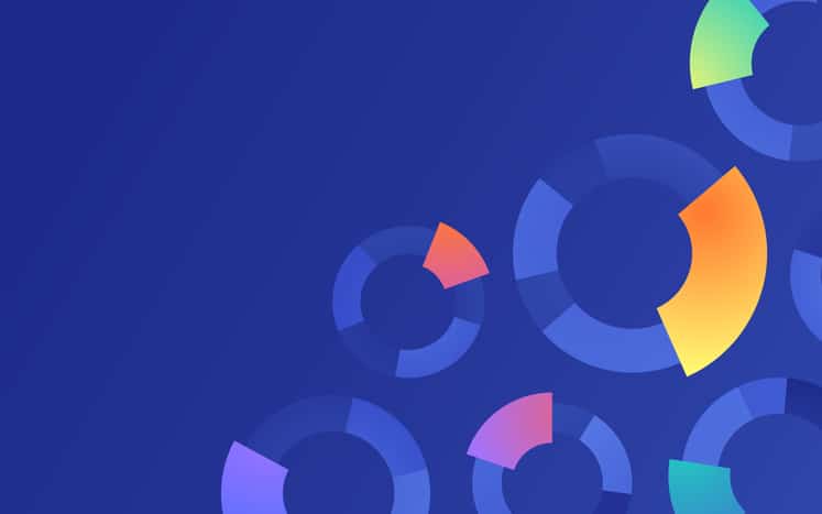 Data Analytics Statistics Pie Chart Abstract Background