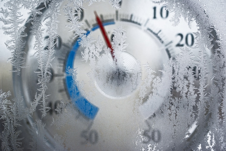thermometer behind the frozen window Housing Market Cooling Fast On West Coast