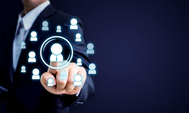 Human resources, CRM and recruitment business concept, Copy space Consumer Portal AI Home Purchase