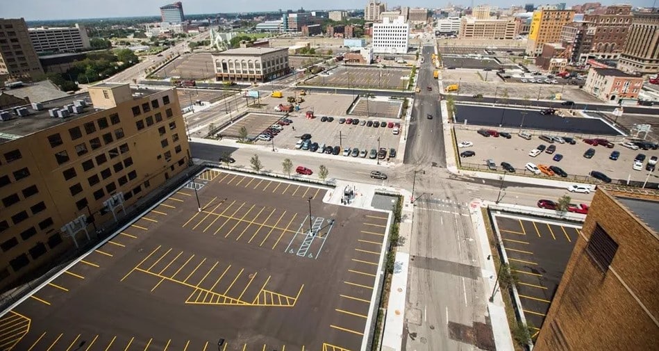Detroit parking lots