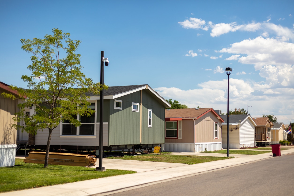 Residential Home Suburbs and Developments Manufactured Homes Photo Series