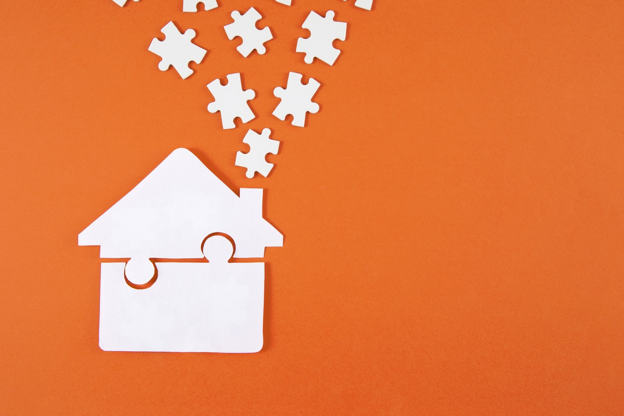 House with Puzzle Pieces