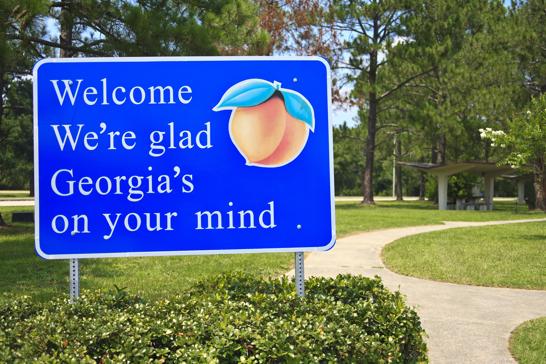 Georgia State Welcome Sign Photo: Marje / Getty Images